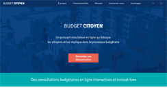 Desktop Screenshot of budgetcitoyen.com