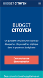 Mobile Screenshot of budgetcitoyen.com