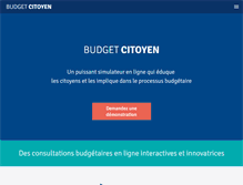 Tablet Screenshot of budgetcitoyen.com
